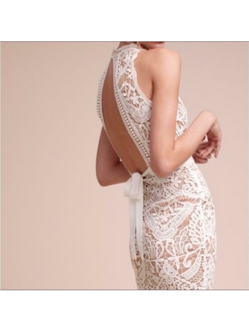 Saylor Marcella Flapper Dress White